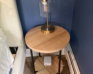 Night table and lamp