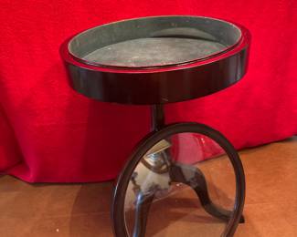 Small Table with Glass covered Display Place