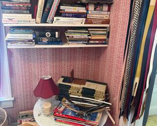 Books, Table, and Belts