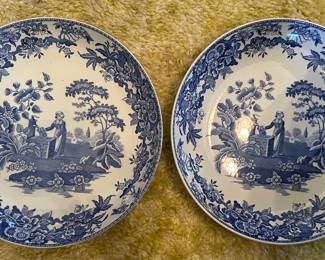 Spode Girl At Well Plates