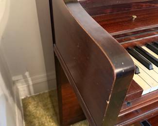 Some wear on the piano