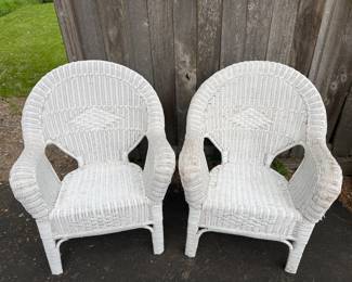 Vintage Wicker Patio/Porch Chairs