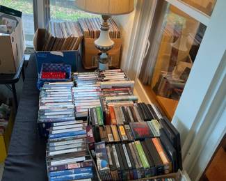 Albums, DVD’s, VHS Tapes, CD’s and Cassette Tapes