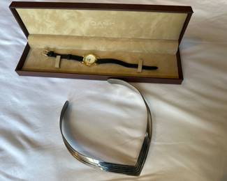 Coach Watch and Choker Necklace 