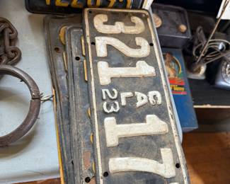 1921 license plates, California