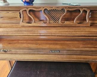 Kimball studio piano. Located in the formal room near the front door.