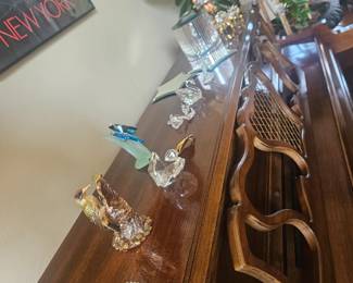 Swarovski crystal trinkets. located at check out area