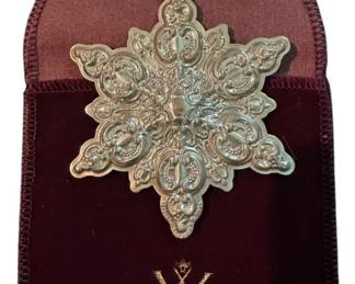Wallace Sterling Silver Baroque Snowflake