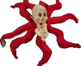 50s Rushton Rubber Face Valentines Octopus