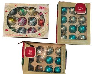 Vintage Shiny Brite Christmas Ornaments