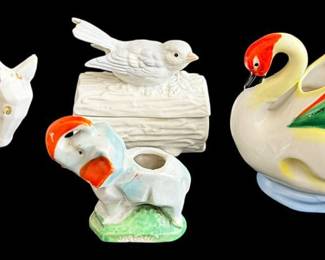 3 Small Animal Figurines Japan