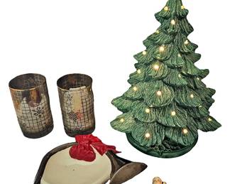 Ceramic and Glass Christmas Decor