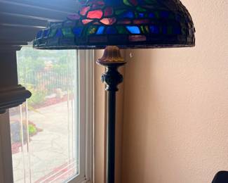 Tall Tiffany Style Lamp