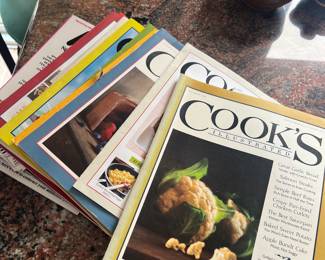 Several Cook’s Illustrated Magazines