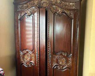 Hand carved Armoire