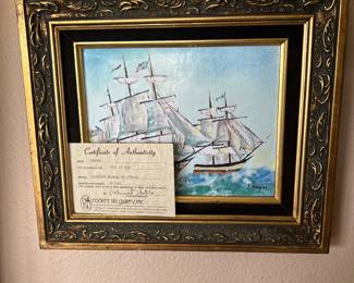 Out at Sea Painting by J. Kooper