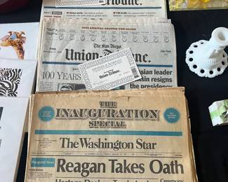 Collectible San Diego Tribune Newspapers