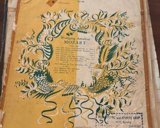 Vintage sheet music 