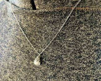 925 Sterling Floating Opal Necklace (has matching earrings)