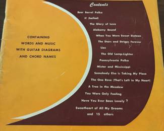 Vintage sheet music 