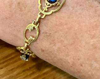 Vintage art deco iskin 1/20 12kt gold filled bracelet 