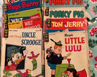 Vintage comic books - Tom and Jerry, Porky Pig, uncle Scrooge, Looney Tunes