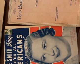 Vintage sheet music 