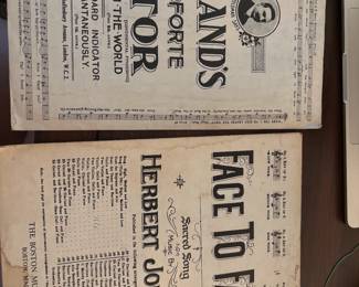 Vintage sheet music 