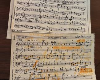 Vintage UGA Redcoats sheet music