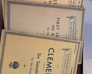 Vintage sheet music 