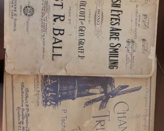 Vintage sheet music 