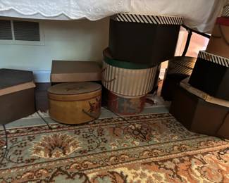Vintage hat boxes