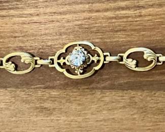 Vintage art deco iskin 1/20 12kt gold filled bracelet 