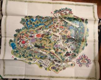 Vintage Six Flags Map