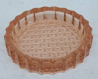 Depression Glass Ashtray Rare