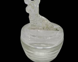 Vintage Jeannette Scotty Dog Powder Jar