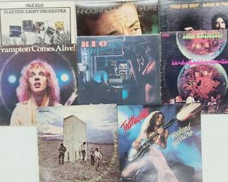 Classic Rock Vinyl Record Albums Lot