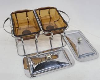 Anchor Hocking 2 QT Fire King Serving Set