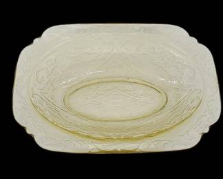 Depression Glass Federal Amber Yellow Serving Bowl