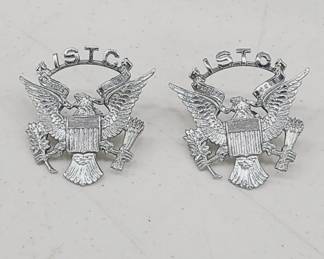 WWII Infantry School Training Center Hat Badges