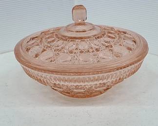 Depression Glass Indiana "Windsor" Bowl With Lid