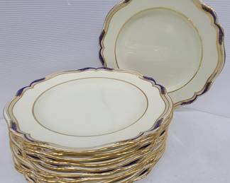 Spode Stafford Blue Leaf 10 1/2" Dinner Plates
