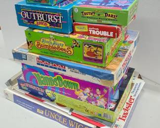 Large Lot of Children's Board Games