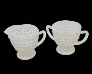 Anchor Hocking Opalescent Cream & Sugar Set