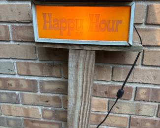 Happy hour sign