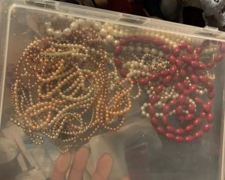 Costume jewelry; many more boxes to open