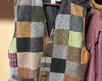 Orvis patchwork vest