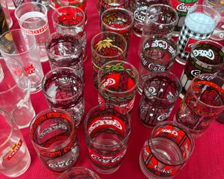 Vintage coca Cola glasses