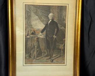 GENERAL WASHINGTON "LANDSDOWNE" PORTRAIT ENGRAVING