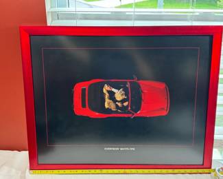 PORSCHE "EVERYBODY WANTS ONE" FRAMED AD PRINT